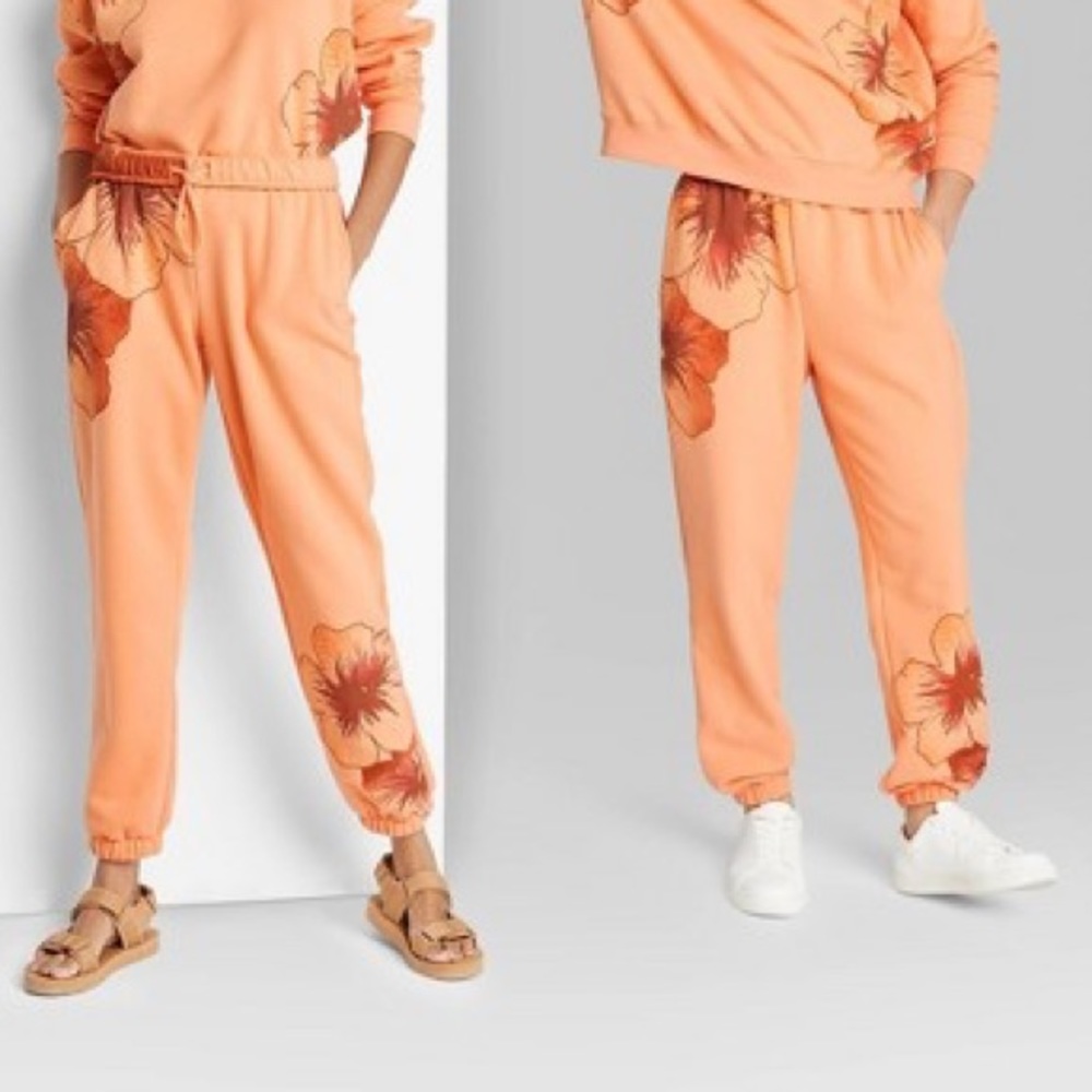 Peach Flower Sweatpants